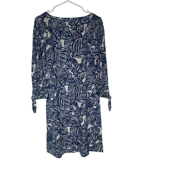 Lilly Pulitzer Cath Dress Women's Size Large Aegean Navy Beach Path NWOT! - Picture 5 of 5